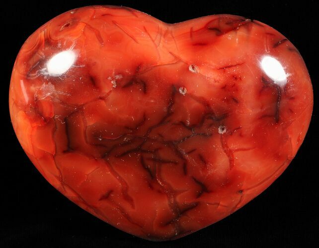 Colorful Carnelian Agate Heart #59498
